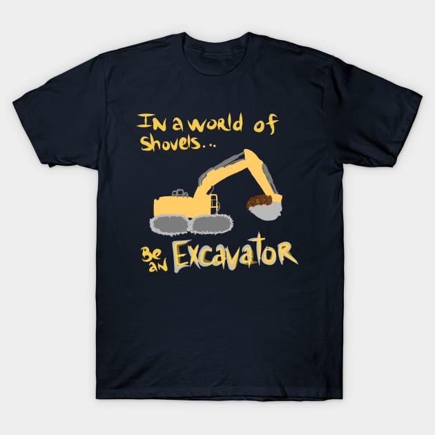 Excavator T-Shirt by Chelsearayne